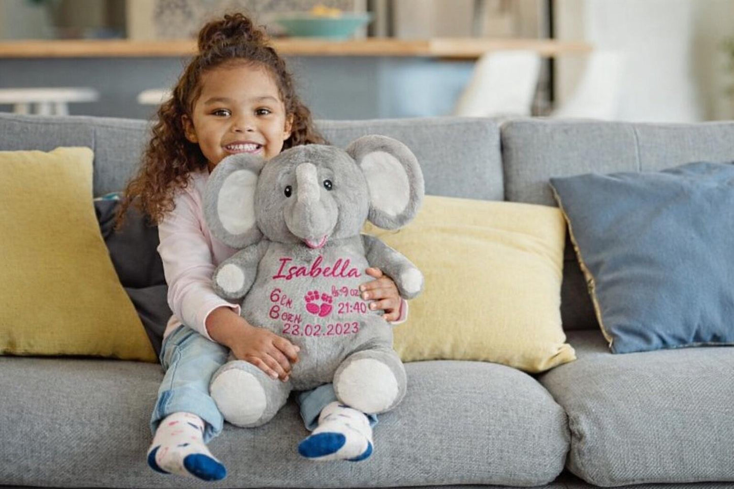 Ellie The Elephant Personalised Teddy