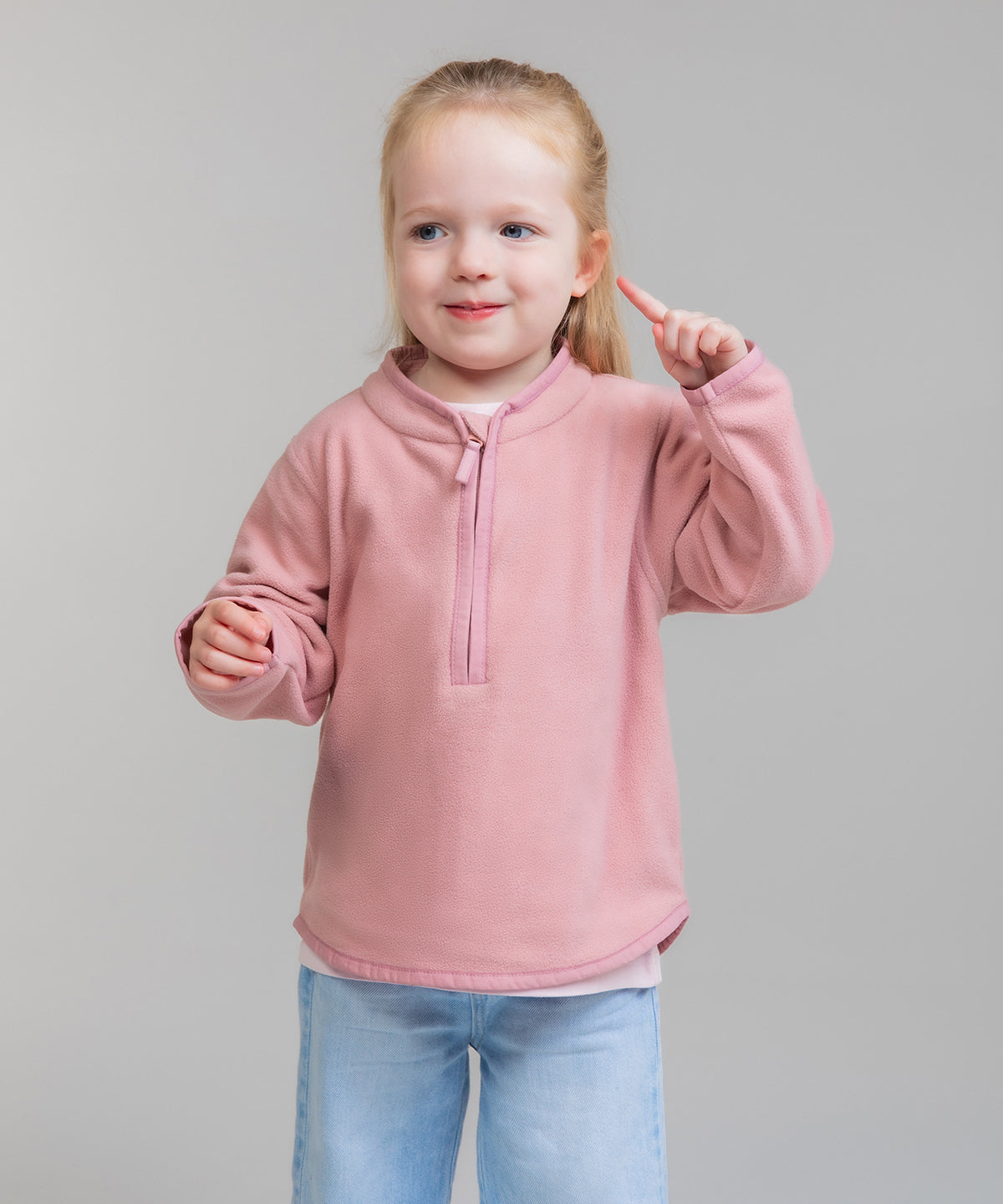 Microfleece personalised 1/4 zip top
