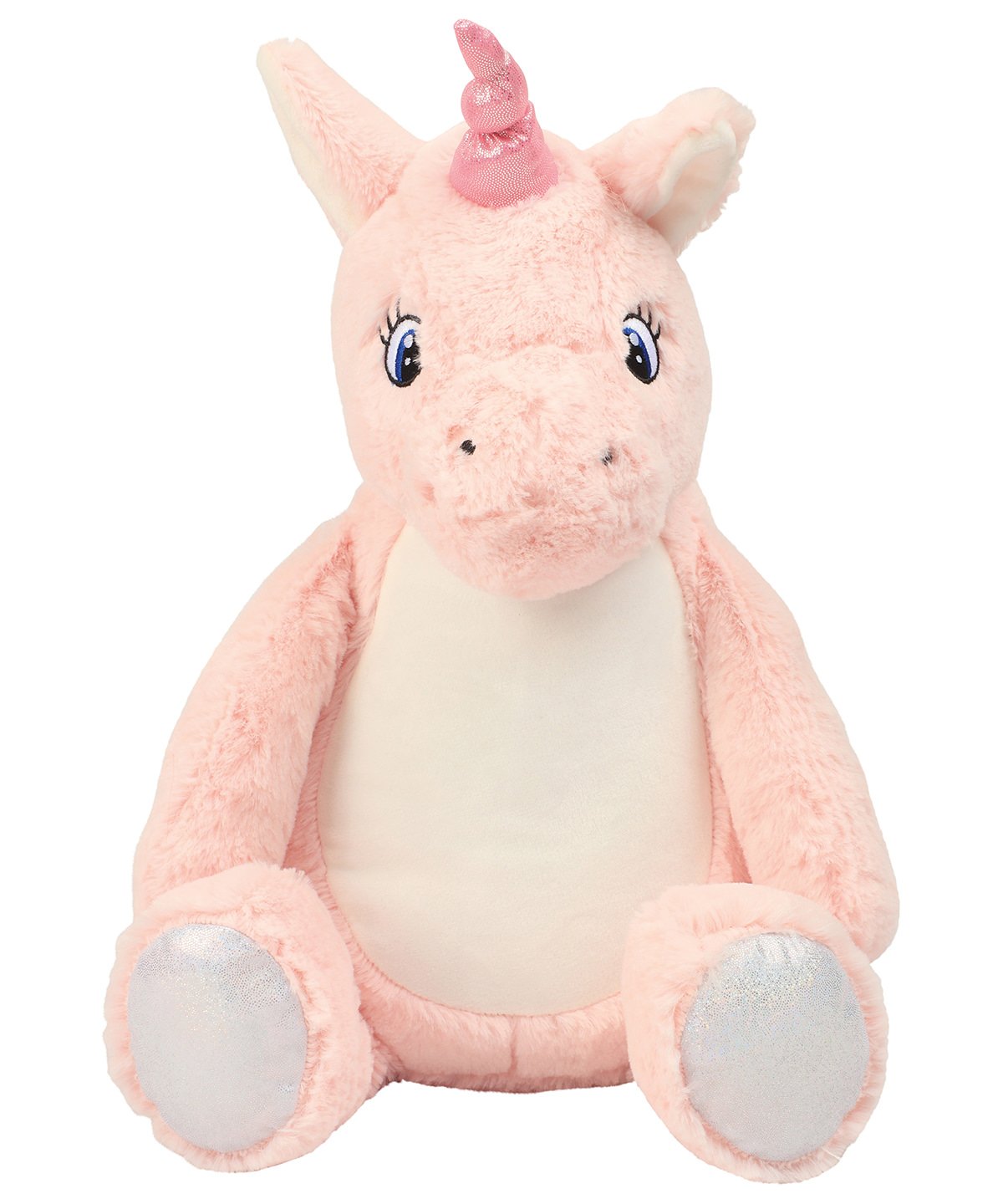 Zippie Pink Unicorn Personalised Teddy