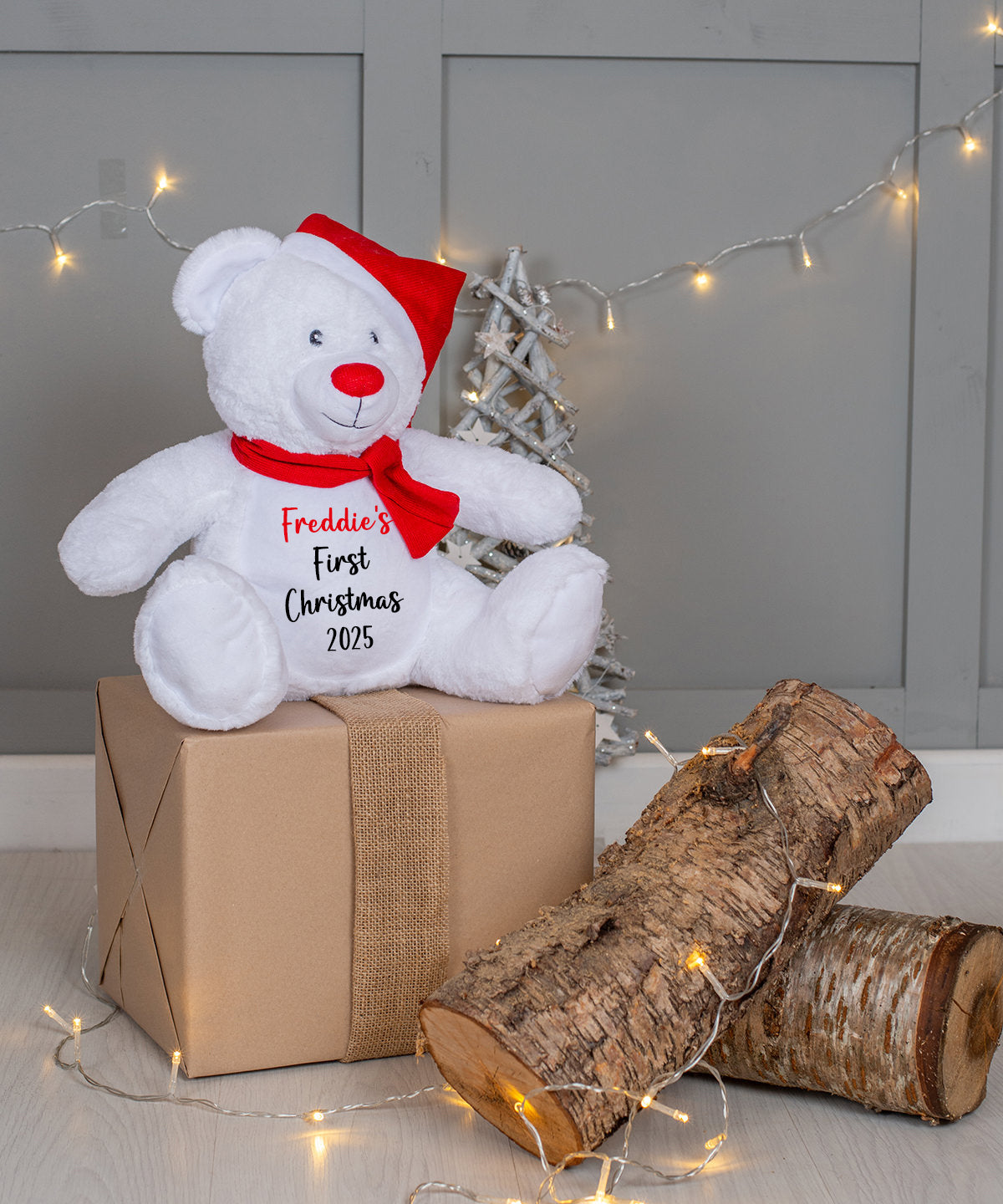 Large 40cm Personalised Christmas Teddy - Various Characters