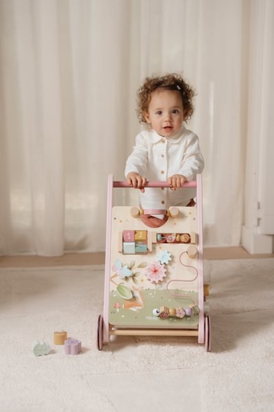 Pink Baby activity Walker by Little Dutch