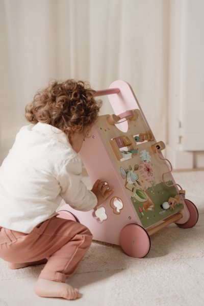 Pink Baby activity Walker by Little Dutch