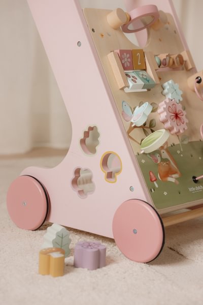 Pink Baby activity Walker by Little Dutch