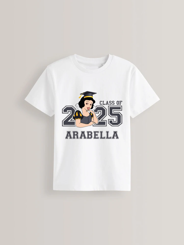 Princess Graduate personalised kids t-shirt