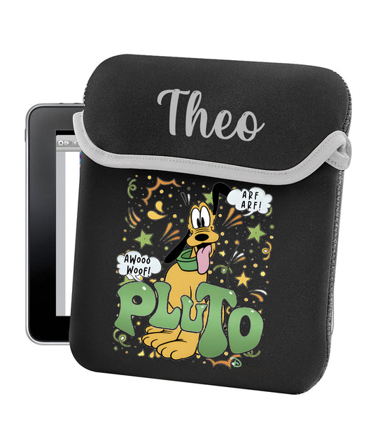 Personalised reversible ipad/tablet sleeve storage case Pluto
