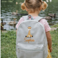 Giraffe design personalised children's backpack