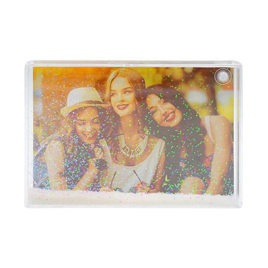 Glitter shake personalised Photo block 11x16cm