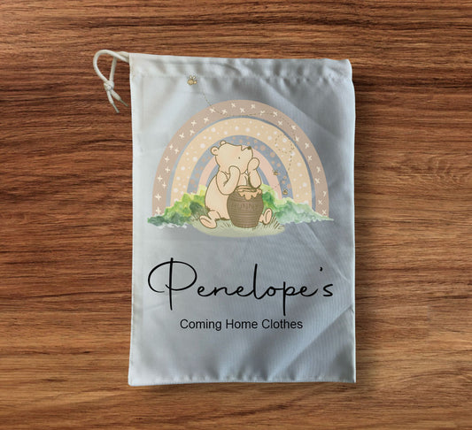 Winnie the Pooh Personalised Storage bag medium size