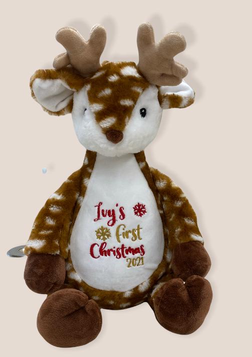 Deer Personalised Teddy