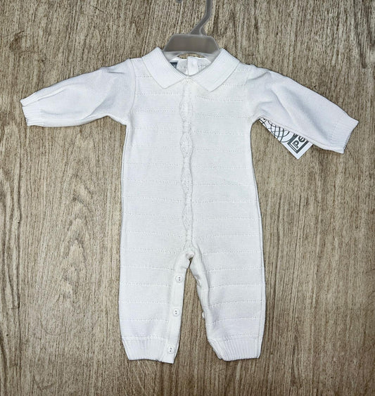 Andre Knitted Romper White