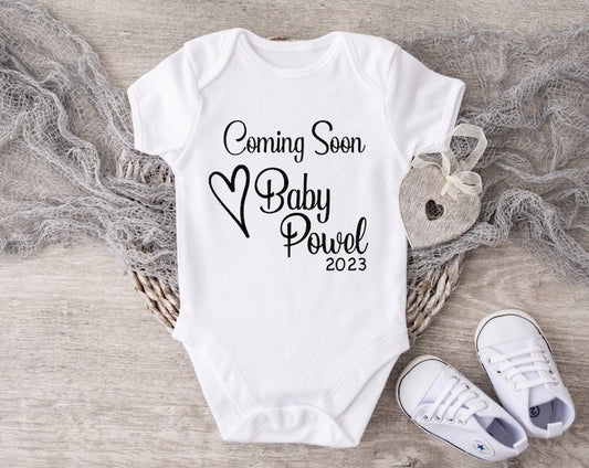 Baby Announcement - Heart Design