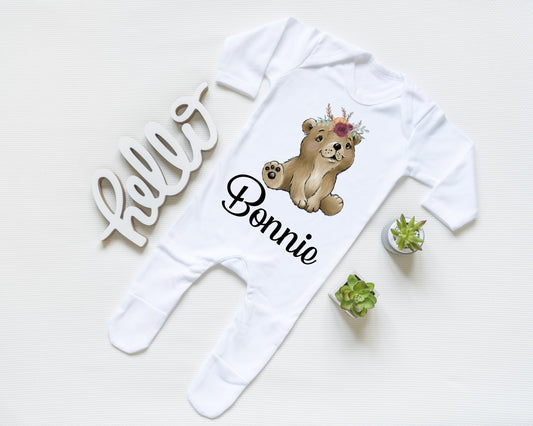 Bear Girl - Sleepsuit