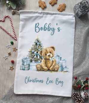 Christmas Eve Personalised Christmas Sack - Design 1