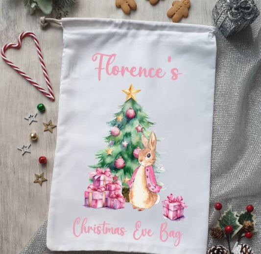 Christmas Eve Personalised Christmas Sack - Design 10