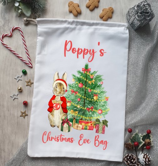 Christmas Eve Personalised Christmas Sack - Design 11