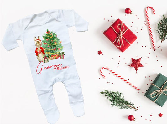 Christmas Sleepsuit - Rabbit