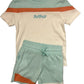 Colourblock Personalised Sorts & T-Shirt set - Various colour sets available
