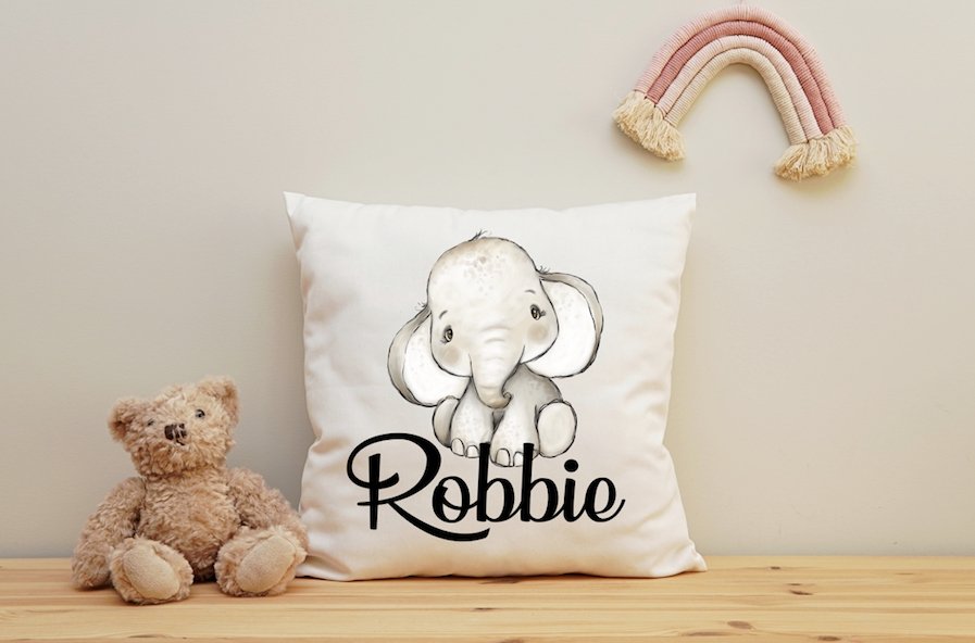 Elephant Boy cushion - 40x40cm