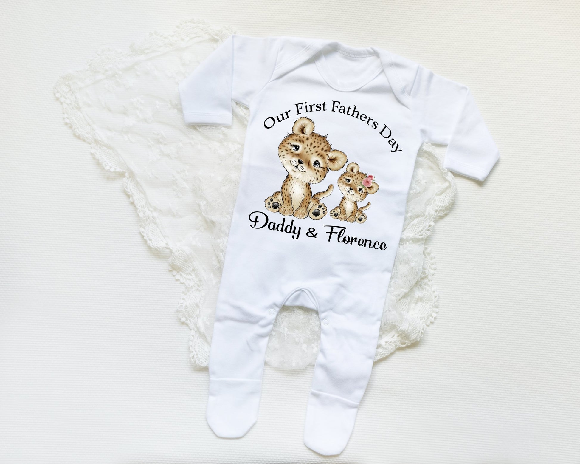 FATHERS DAY - Sleep Suit - Leopard Print