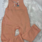 Floral initial personalised dungaree set - various colours