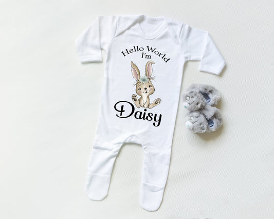 Hello world Rabbit Girl - Sleepsuit