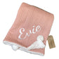 Huxley Baby Blanket Dusky Pink