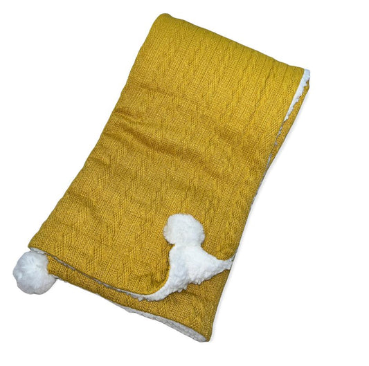 Huxley Baby Blanket Mustard Yellow