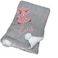 Huxley Baby Blanket Pink Dinosaur Design & Name