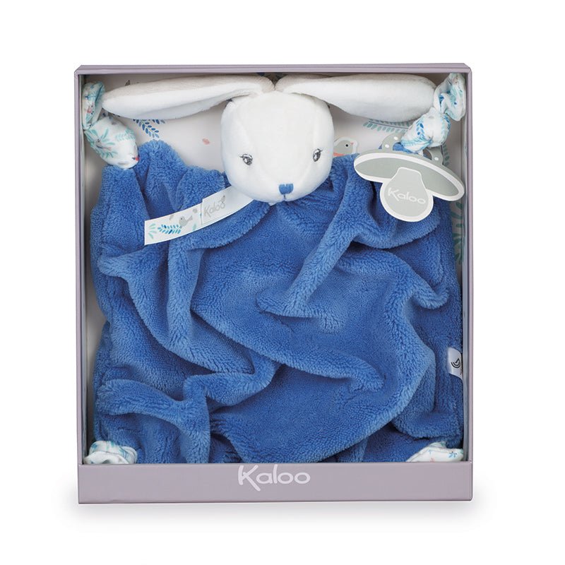 Kaloo Plume Doudou (Comforter) Rabbit Ocean Blue