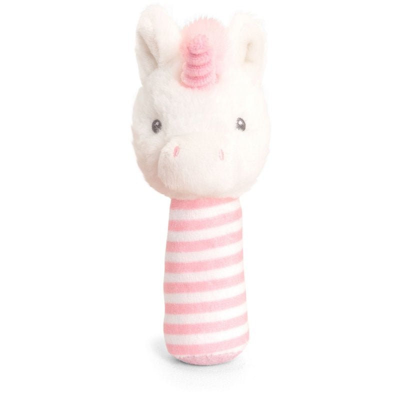 KEEL ECO CUDDLE TWINKLE UNICORN STICK RATTLE (100% RECYCLED)
