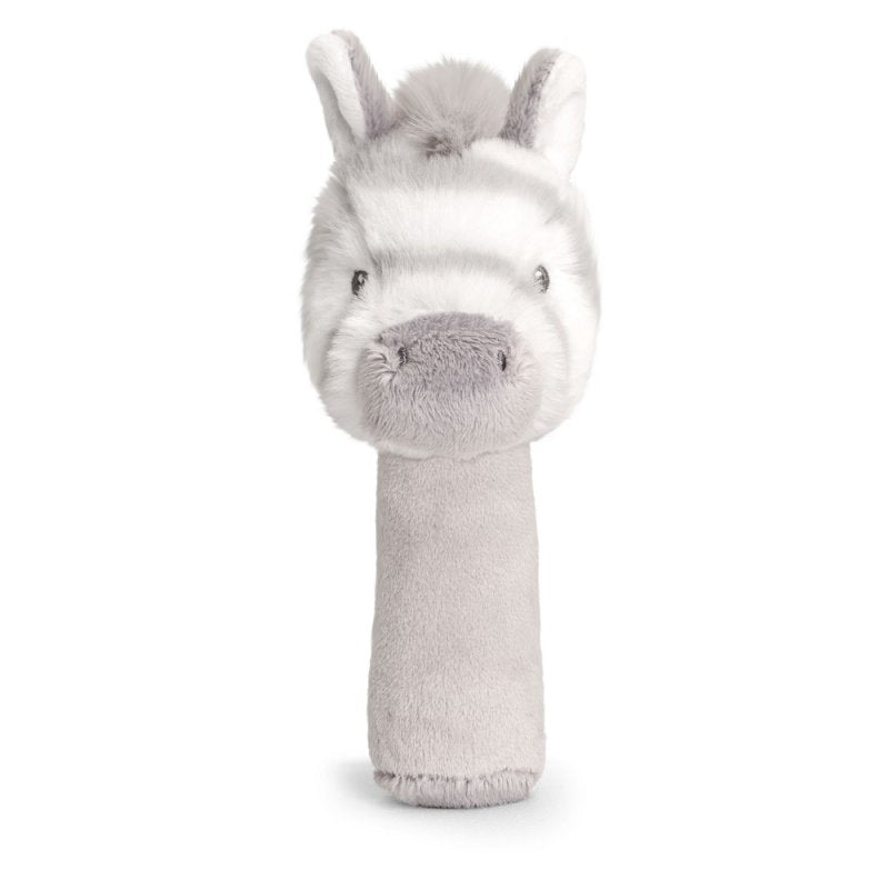 KEEL ECO CUDDLE ZEBRA STICK RATTLE (100% RECYCLED)