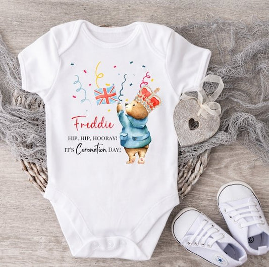 King Charles III Coronation Personalised Vest Bear Party