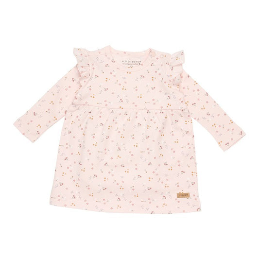 Little Dutch Dress long sleeves ruffles Little Pink Flowers