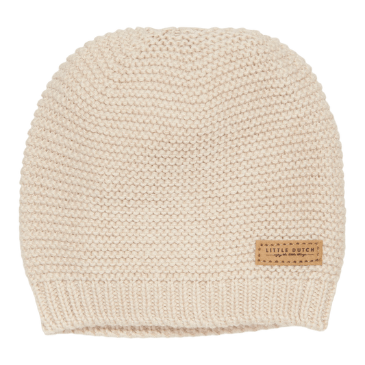 Little Dutch Knitted baby cap Sand