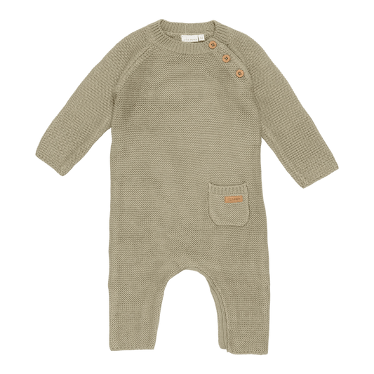Little Dutch Knitted one-piece suit Olive