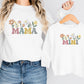 Matching Mini & Mama Mummy Personalised Jumpers flowers - Various Colours