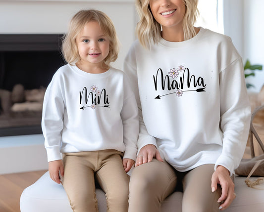 Matching Mini & Mama Mummy Personalised Jumpers Mamas - Various Colours