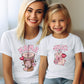 Matching Mini & Mama Mummy Personalised T-Shirts cups- Various Colours