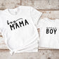 Matching Mini & Mama Mummy Personalised T-Shirts Mamas Boy - Various Colours