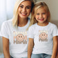 Matching Mini & Mama Mummy Personalised T-Shirts Smiles - Various Colours