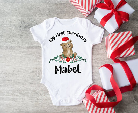 My First Christmas Vest - Bear