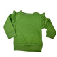 Name & Bow Design Frill Shoulder Sweater