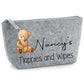 Nappy and Wipes storage bag with teddy design