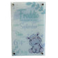 Nursery Birth Block Glass Wall Panel - Hippo