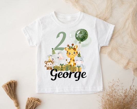 Personalised 2nd birthday T-Shirt