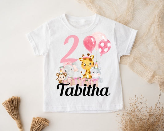 Personalised 2nd birthday T-Shirt