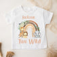 Personalised Birthday T-Shirt Rainbow age 2