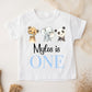 Personalised Birthday T-Shirt Safari Boy ONE