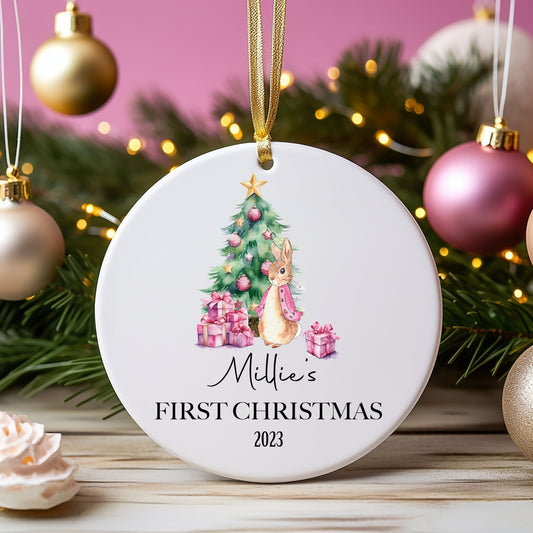 Personalised Christmas Bauble - Design 1