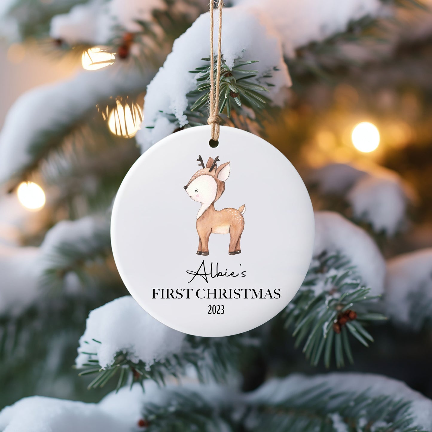 Personalised Christmas Bauble - Design 2